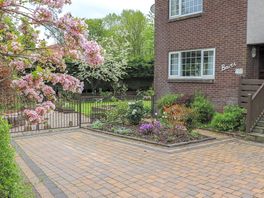 Private driveway with garden views