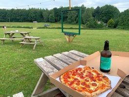 Pizza and cider