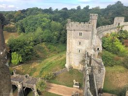 View from the top of the keep at arundel castle