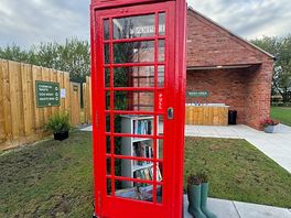 The book/jigsaw swap post box