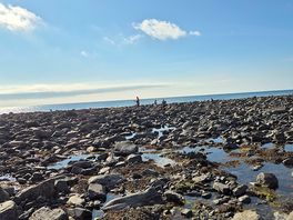 Rockpool beach accessible from the campsite