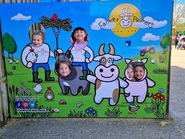 In the farm park!