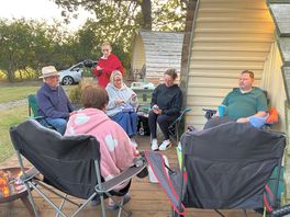 Lots of room on the outdoor deck.