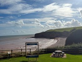 The beach view from pebbles restaurant