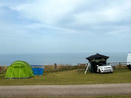View from our tent of the sea.