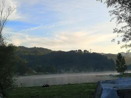 Visuale dalla nostra tenda alle 7:15 del mattino
