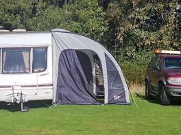 Other side of the field showing us pitched up