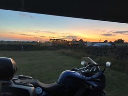 Sun set over the hills