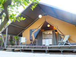 Safari tent exterior