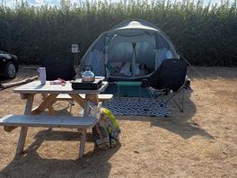 Pitches were spacious and have a picnic table!!