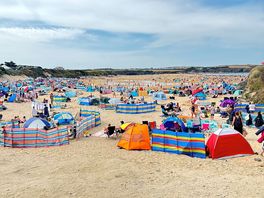 Harlyn beach 10 mins from site