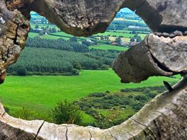 A stunning view climping the hills