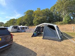 Tent pitched