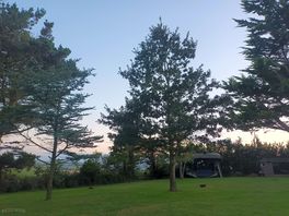 Final evening with a half moon
