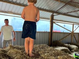 Hay barn play area