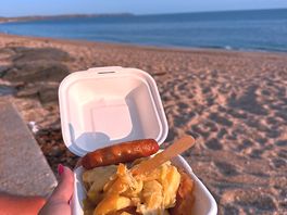 Porthleven fish and chips were delicious