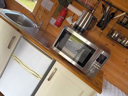 Inside hut