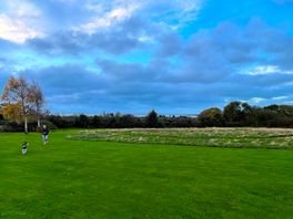 View of the sea from the pitch
