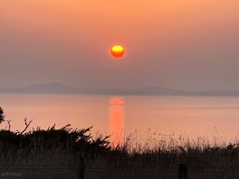 Sunset over the bay