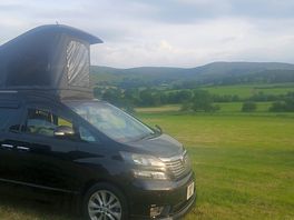 View of campervan on site