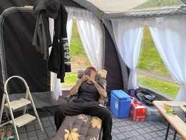 The awning