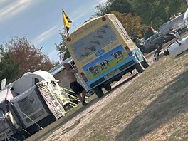 Ice-cream van visits the site