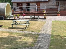 Shower and toilet block