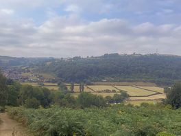 View from half way up offa’s dike path