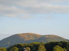 Sunset colours of the malvern hills