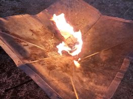 Our fire, off the ground