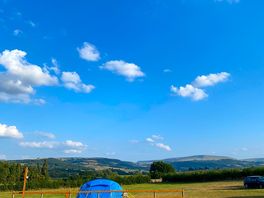 Our view from the tent