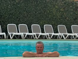 The outdoor pool