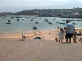 Lovely beach on the site