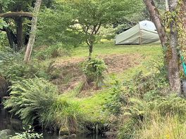 My tent on the river bank