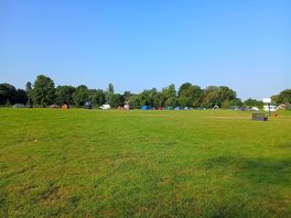 Early evening in the camping field