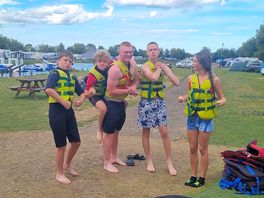 Crazy aquapark fun