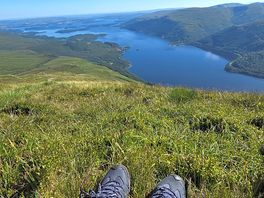 View from ben lomond to loch lomond