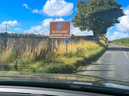 Road heading into site