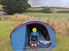 Our tent in situ