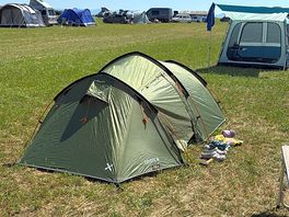 Our tent pitched up!