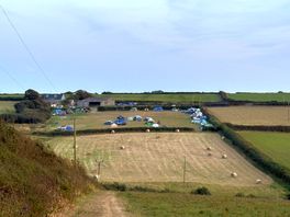 The campsite from the footpath