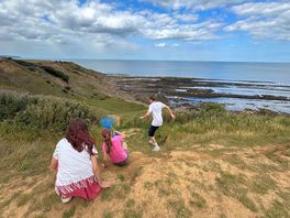 A short walk form the site is a fantastic beach for rock pooling - we also saw a seal.