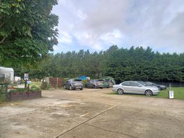 Spacious parking for the extra vehicle