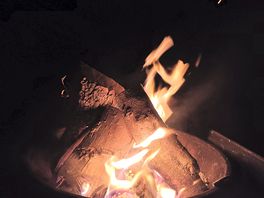 Lovely toasty campfire