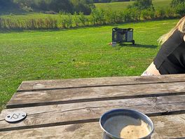 Morning coffee with a view