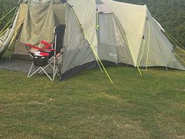Relaxing weekend camping