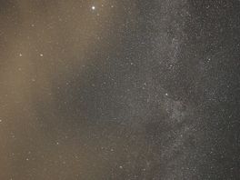 The stars and milky way long exposure from scallow farm