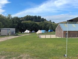 View from campervan pitches