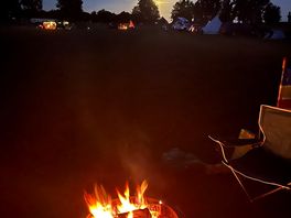 Fire and moonlight