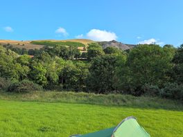 My tent closed to the river